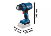 Bosch GHG 18V-50 SOLO Professional Cordless Heat Gun, 300 - 500 °C with 6 Seconds (2-Modes)